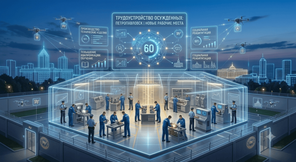 Новый производственный цех и рабочие места для осужденных в Петропавловске
